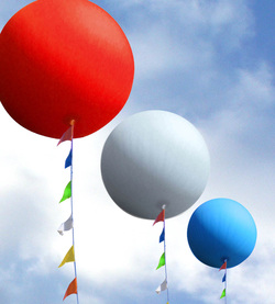 Cloud Buster Balloon Red White Blue