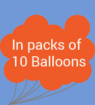 Balloons in packs of 10